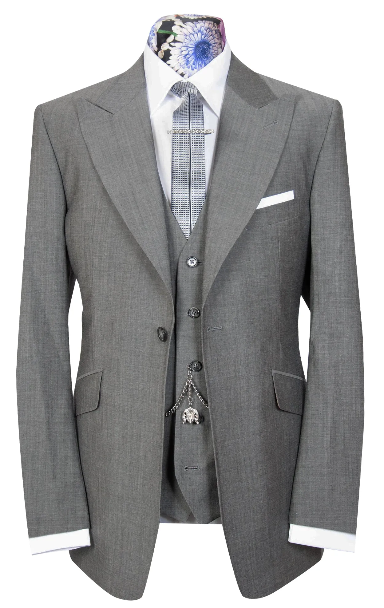 The Greenford Silver Grey Mohair Suit