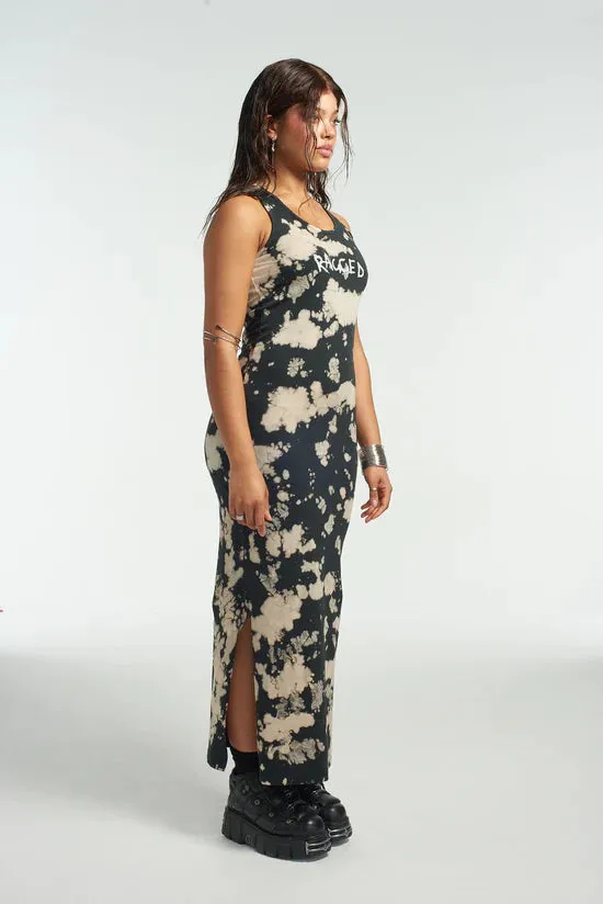 The Ragged Priest Burn Jersey Racer Back Maxi Dress