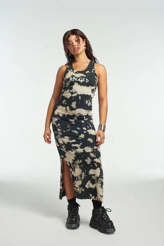 The Ragged Priest Burn Jersey Racer Back Maxi Dress