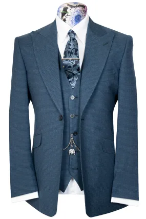 The Ripley Royal Blue Diamond Weave Suit