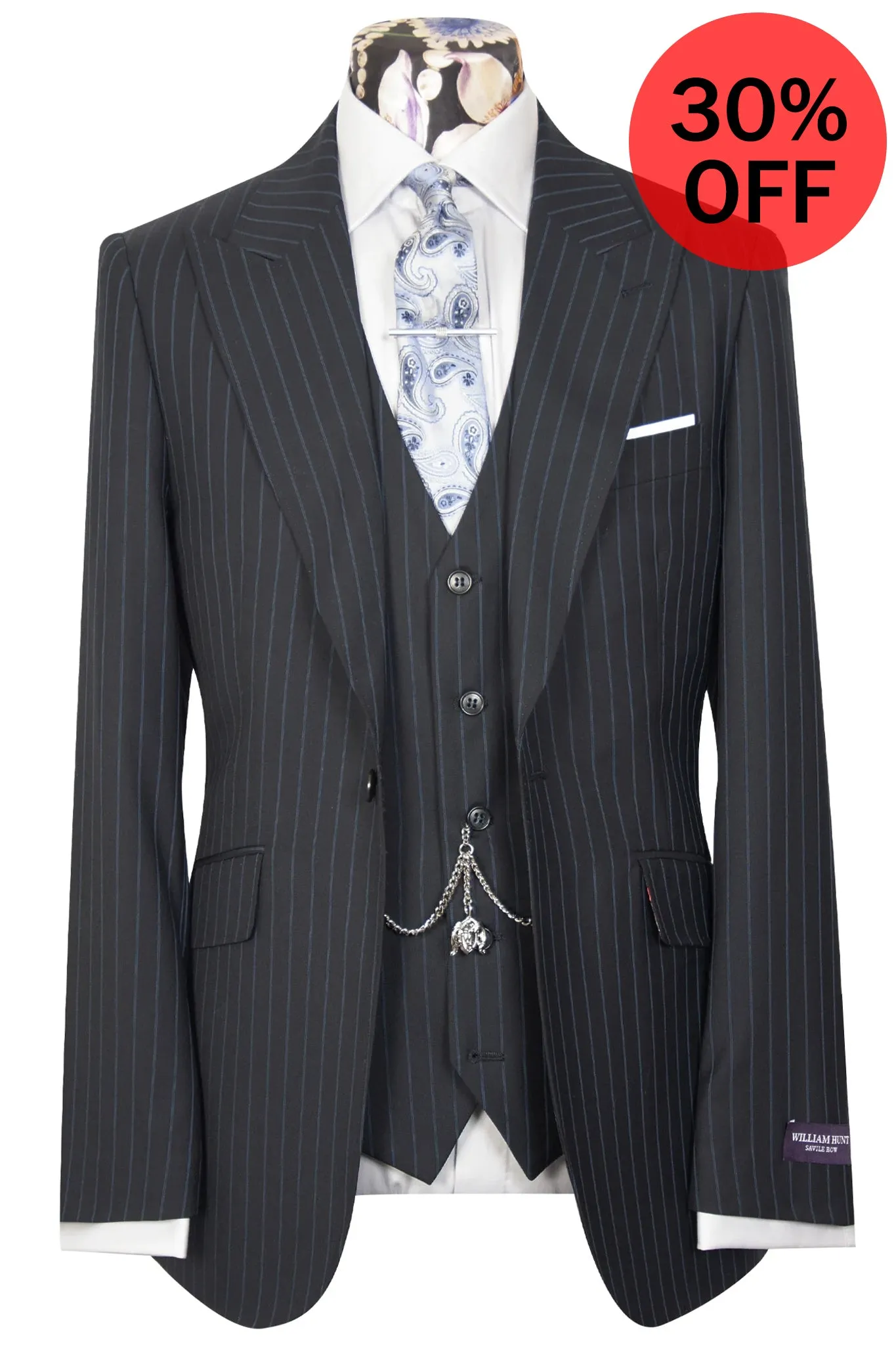 The Whitehall Purple Label Pinstripe Suit