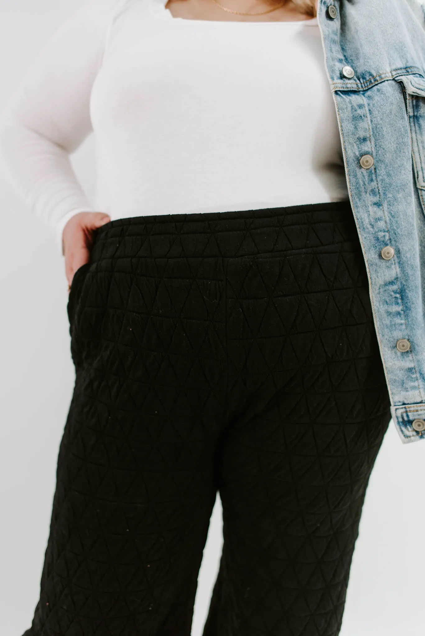 Transform Yourself Curvy Quilted Crop Pants