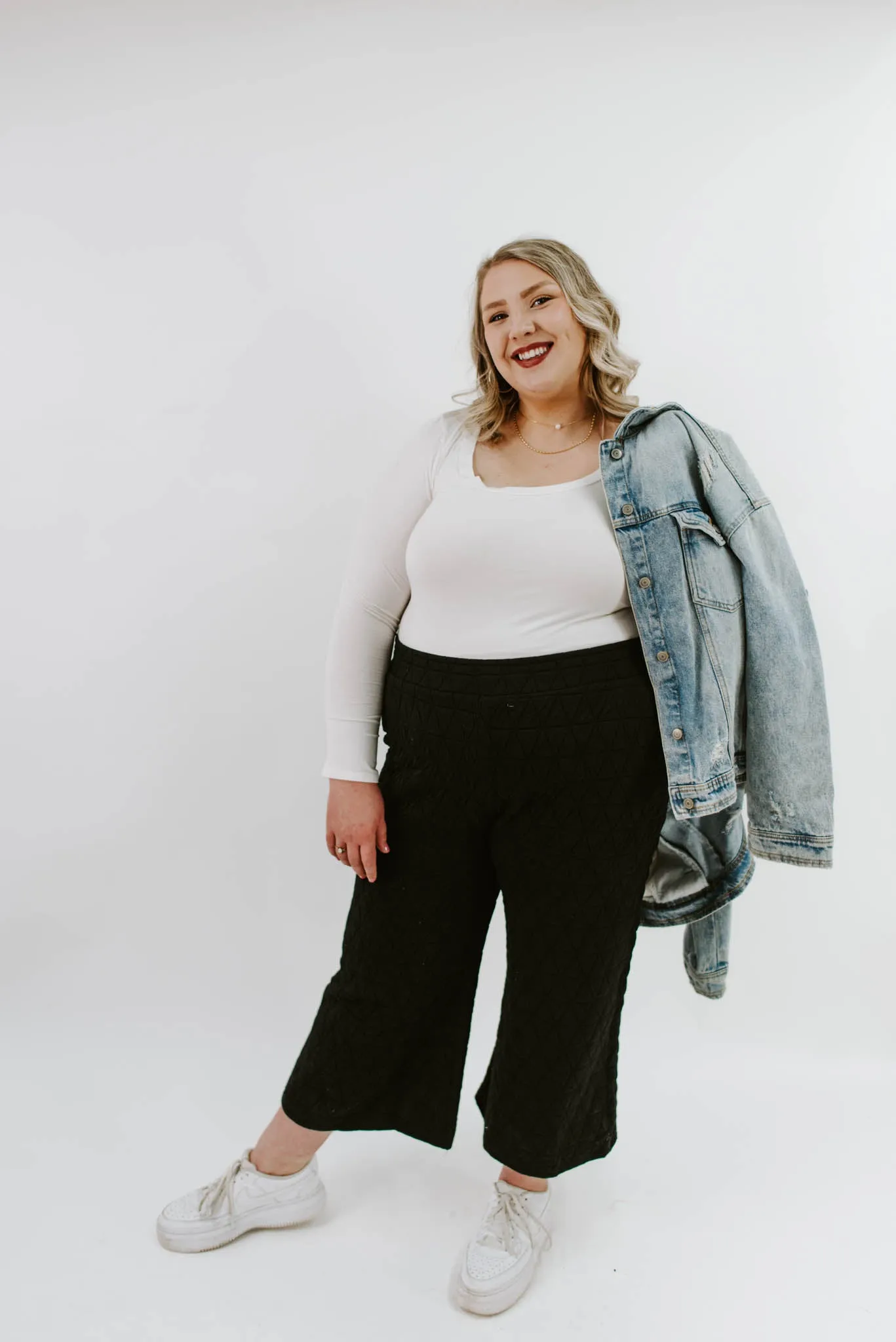 Transform Yourself Curvy Quilted Crop Pants