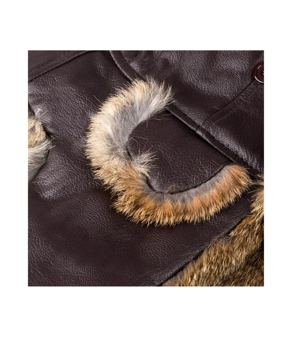 UGG Rabbit Fur Aviator Hat