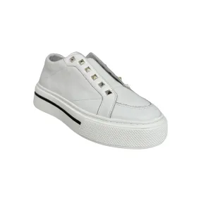 Vino White/Metallic Stud Sneaker