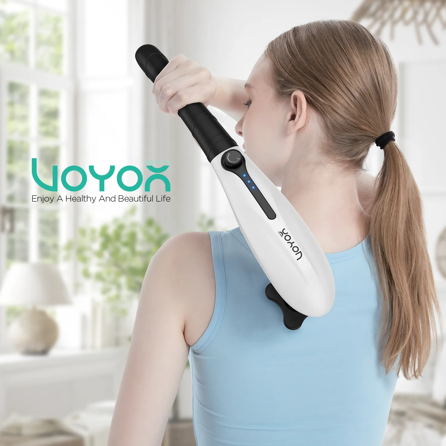 VOYOR-HEALTH Cordless Long Handle Percussion Massager MH560