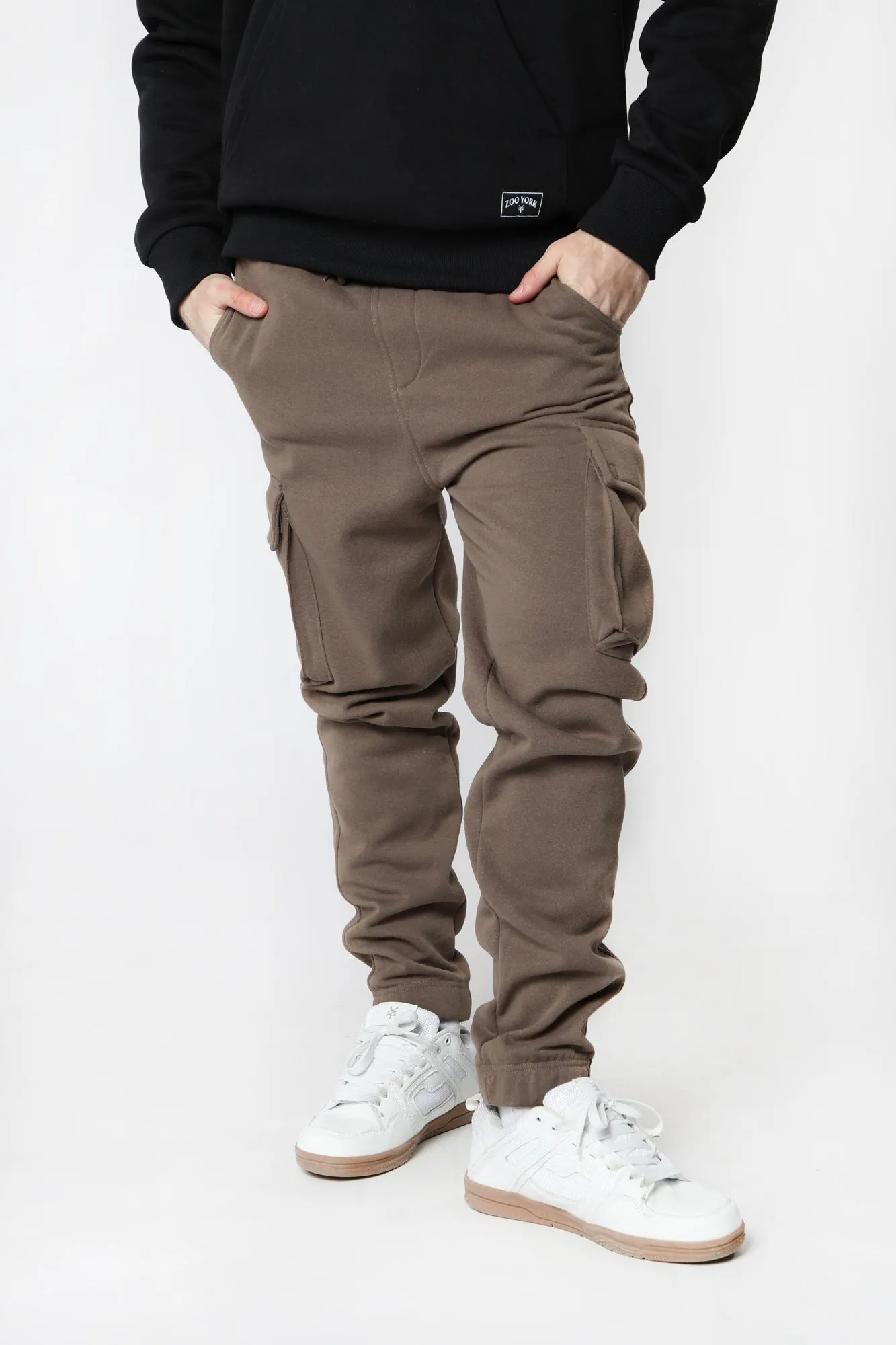 West49 Mens Fleece Cargo Jogger