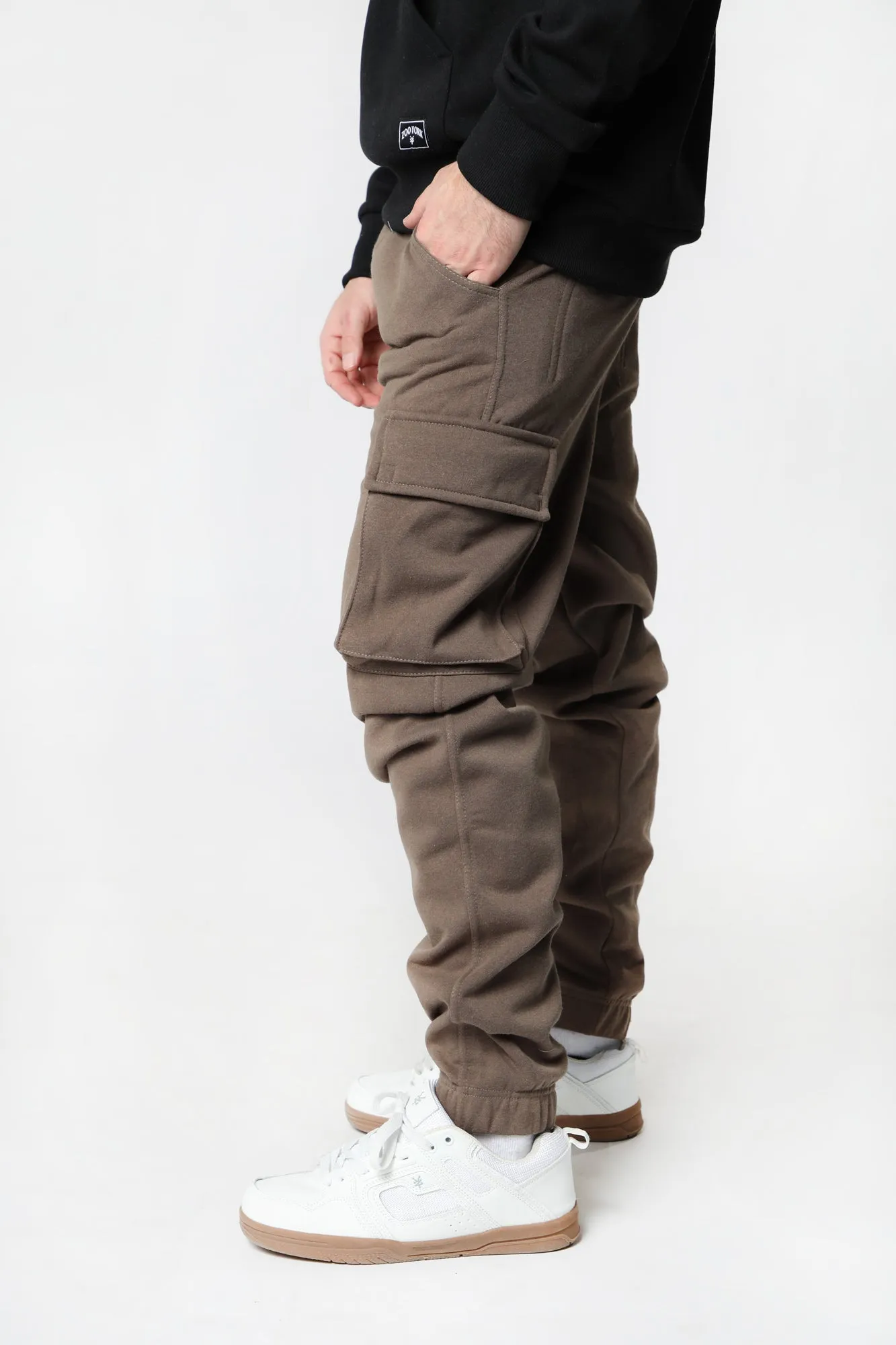 West49 Mens Fleece Cargo Jogger