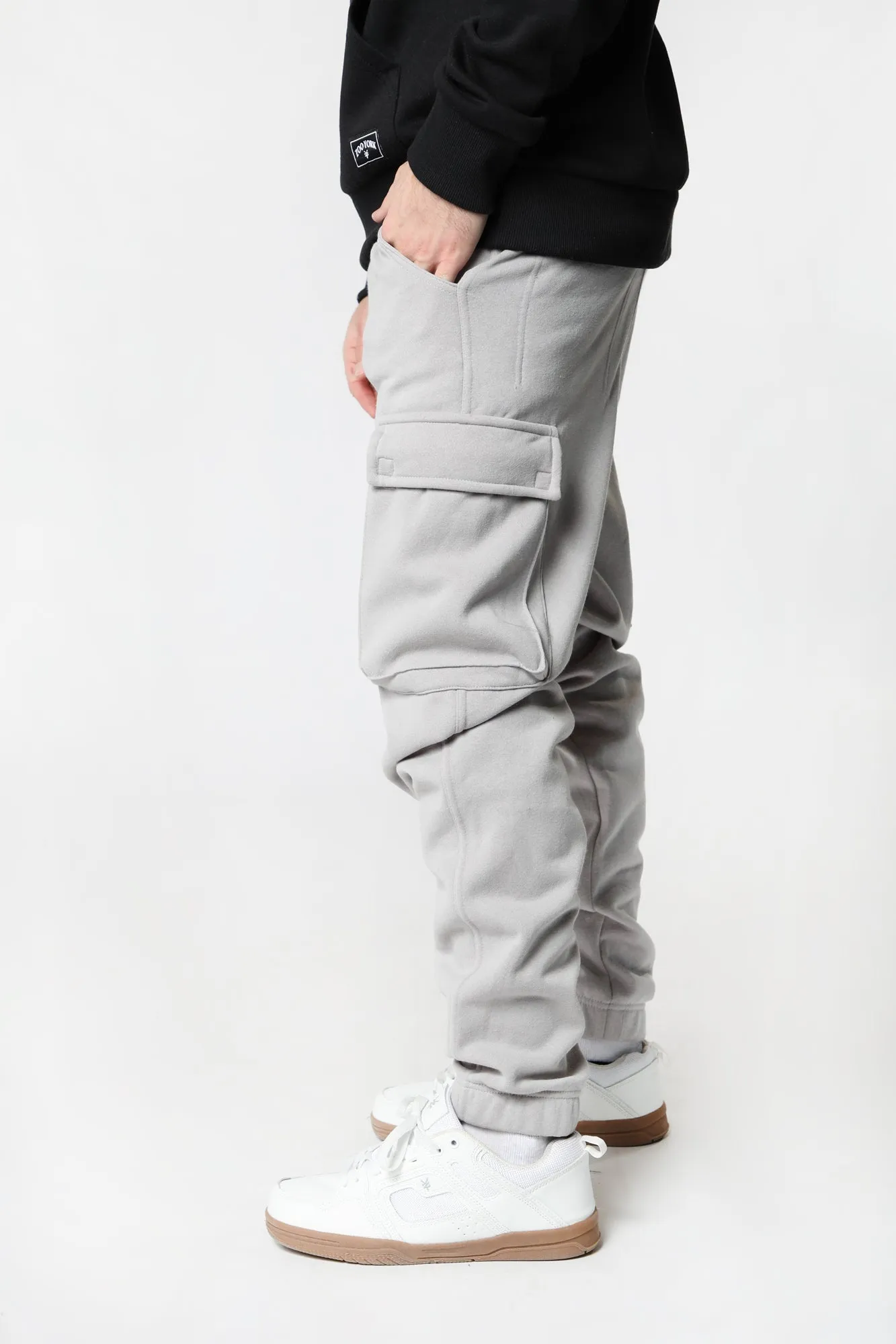 West49 Mens Fleece Cargo Jogger