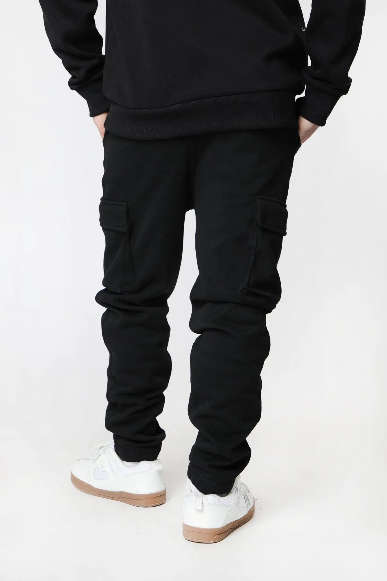 West49 Mens Fleece Cargo Jogger