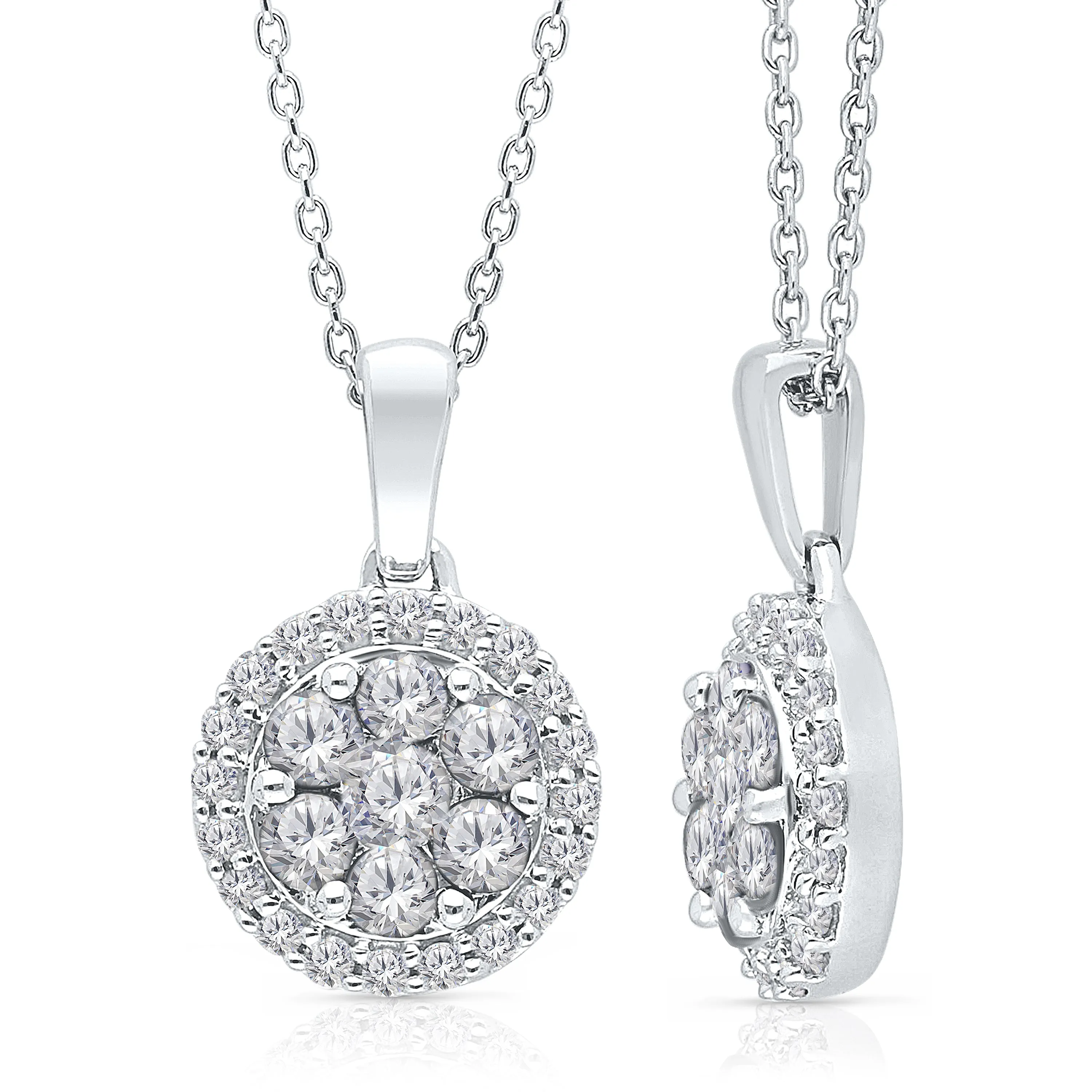 White Gold Diamond Eternal Pendant