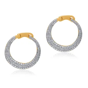 Yellow Gold Diamond Eternal Earrings